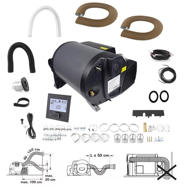 4kw diesel air and water parking heater