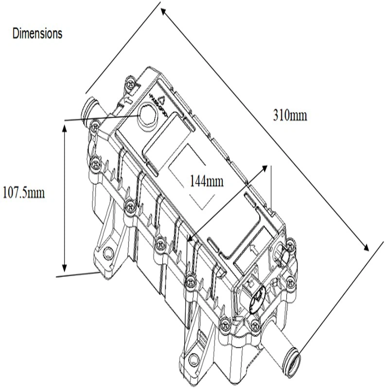 electric parking heater size