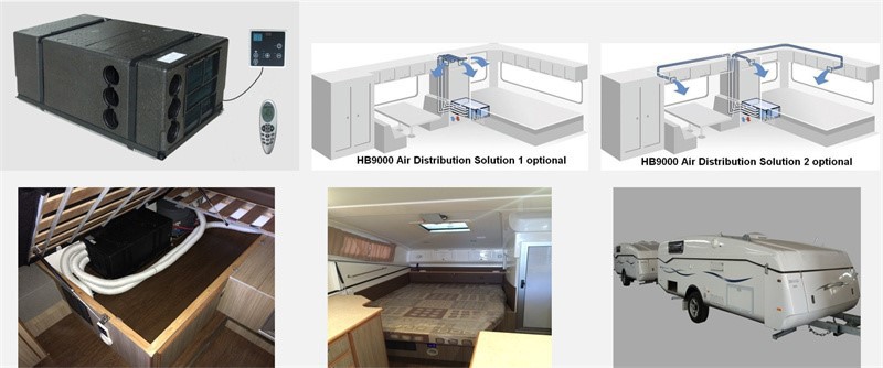 Campervan air conditioner installation