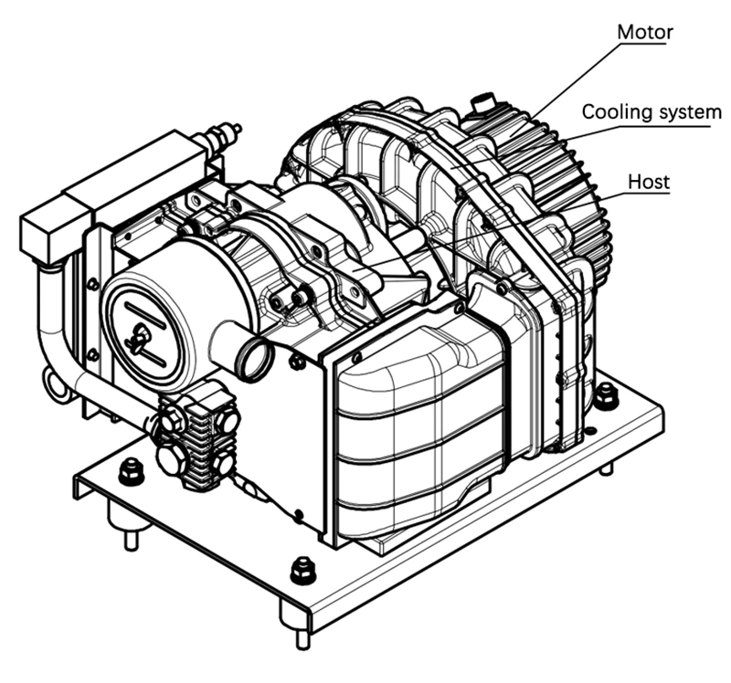 electric bus air compressor steucture electric bus air compressor steucture