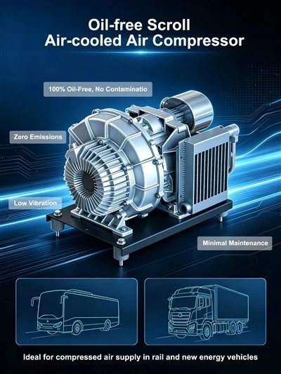Air-cooled Oil-free Scroll Air Compressor